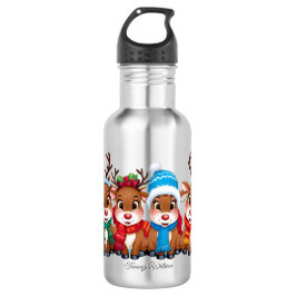 Botella De Agua Curiosa moda moderna Funny Feliz Navidad