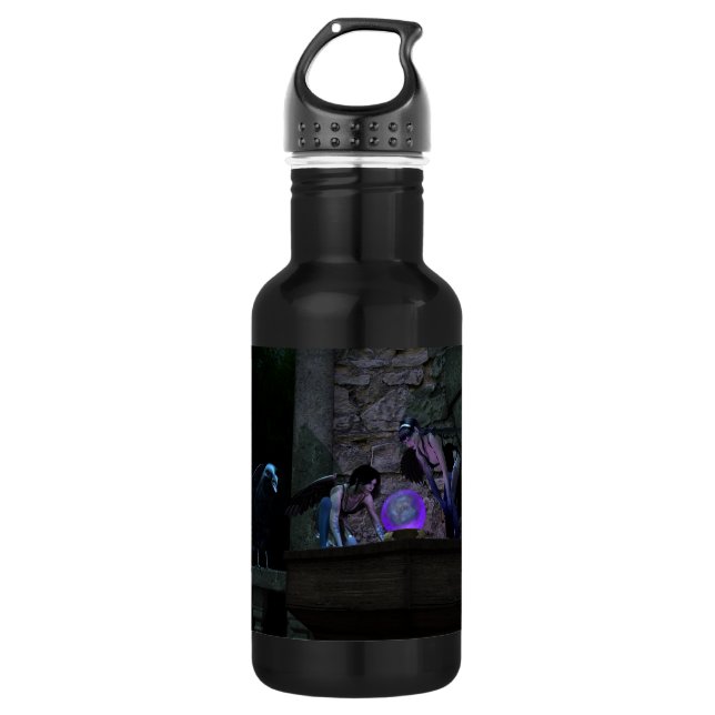 Botella De Agua Curious Crow Faeries (Anverso)
