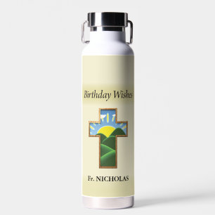Botella De Agua Curso de cumpleaños entre sacerdotes personalizado