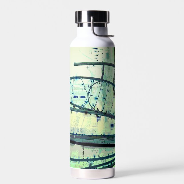 Botella De Agua Curvas azules (Izquierdo)