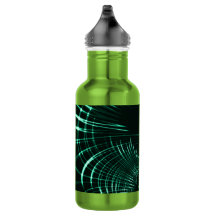 Curvas punteadas en combinación de verde selva y n