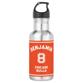 Botella De Agua Custom Basketball Modern Kids