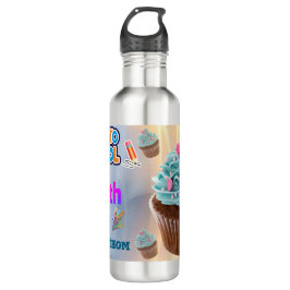 Botella De Agua Custom Cupcake Back to School Water Bottles