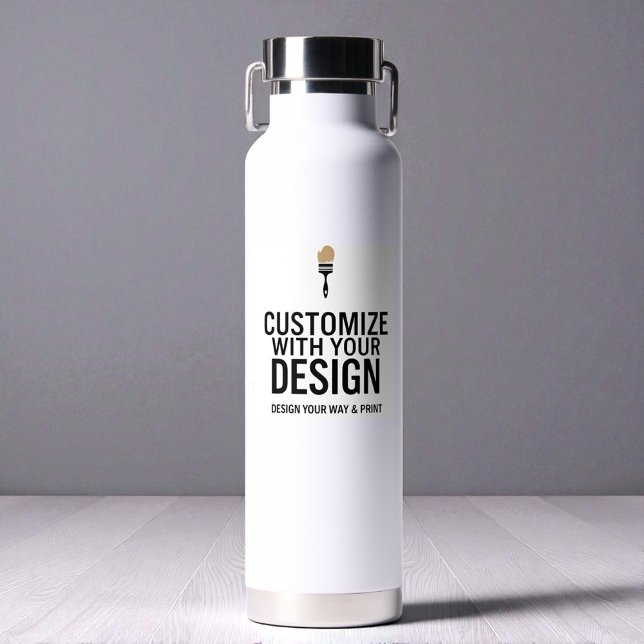 Botella De Agua Custom Minimalist Personalized Company Branded  (Subido por el creador)