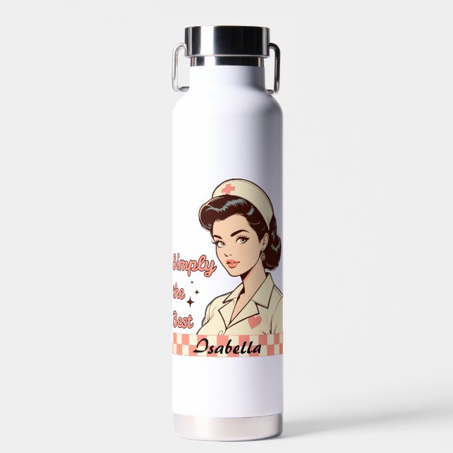 Botella De Agua Custom Nurse Simply the Best (Delantero)