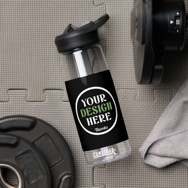 Botella De Agua custom, unique, sleek & minimalist (Gimnasio (girado))