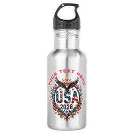 Botella De Agua Custom USA National Soccer Team Bald Eagle Logo