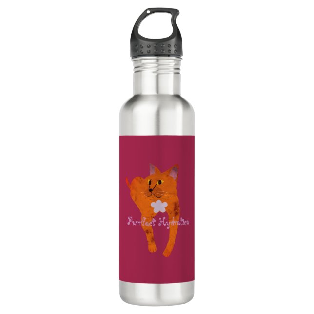 Botella De Agua Customizable Fiona the Cat Stainless Steel Bottle (Anverso)