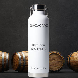 Botella De Agua Customized DIY Classic Cute Funny Teacher Reset 