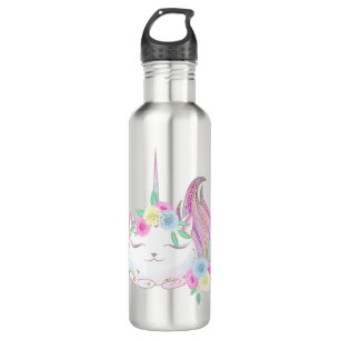 Botella De Agua Cute Caticorn