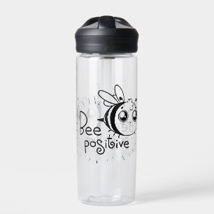 Botella De Agua Cute Chibi Bee ilustracion Cita