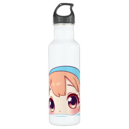 Botella De Agua Cute Chibi Swimming