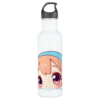 Botella De Agua Cute Chibi Swimming