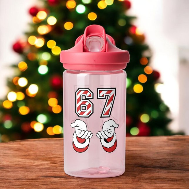 Botella De Agua Cute Christmas Meme Six Seven 67 6 7 Holiday (Subido por el creador)