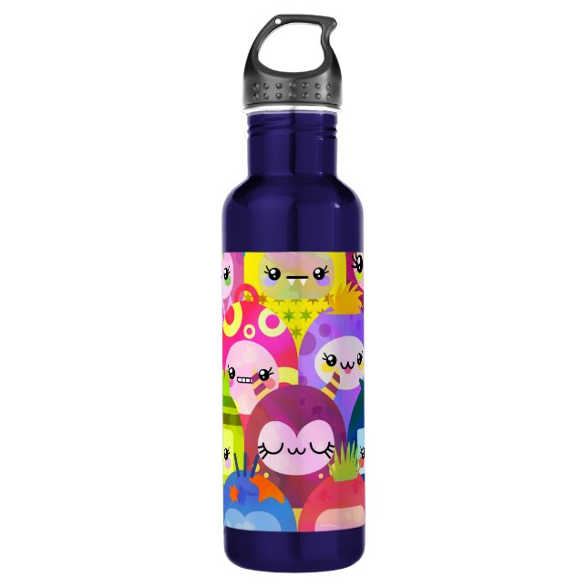 Botella De Agua Cute Colorful Cartoon People Characters (Anverso)