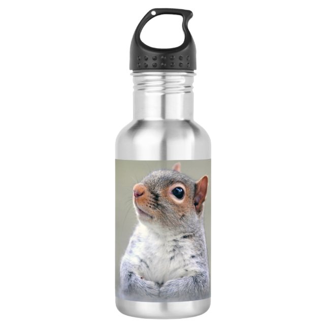 Botella De Agua Cute Curious Squirrel Profile Photo (Anverso)