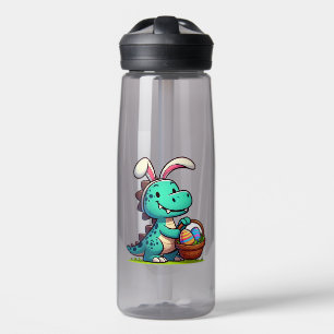 Botella De Agua Cute, dinosaurio conejito de Pascua