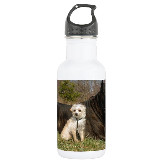 Botella De Agua Cute Dog Pareja (Anverso)