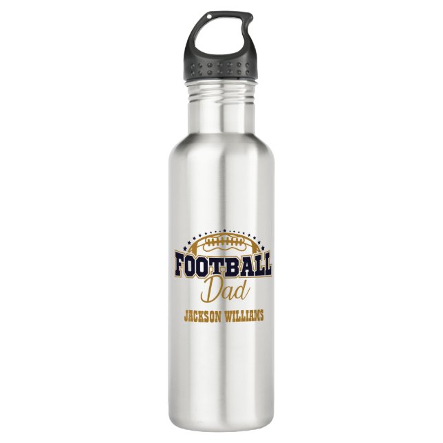 Botella De Agua Cute Football Dad (Anverso)
