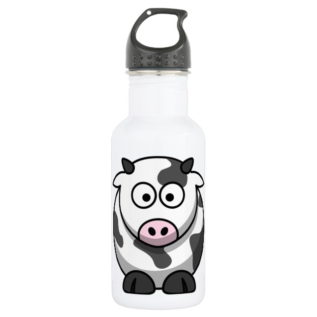 Botella De Agua Cute Funny Cow (Anverso)