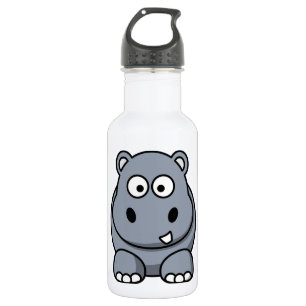 Botella De Agua Cute Funny Hippo