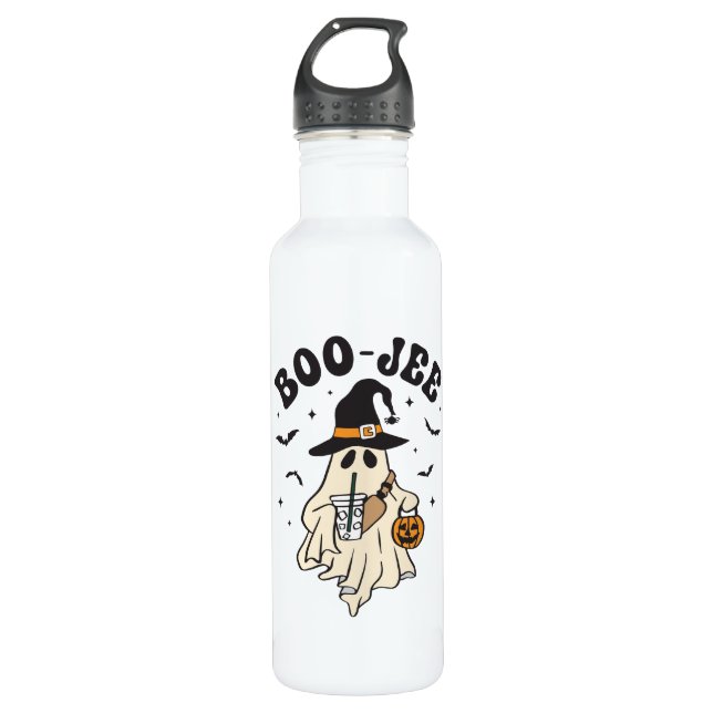 Botella De Agua Cute ghost boo with ice coffee (Anverso)