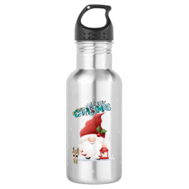 Botella De Agua Cute Gnome Santa Claus Reindeer