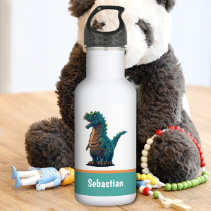 Botella De Agua Cute Happy T-Rex Tyrannosaurus Rex Dinosaur
