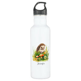 Botella De Agua Cute Hedgehog personalizado