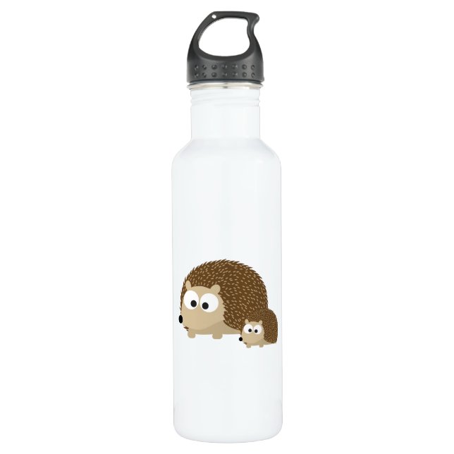 Botella De Agua Cute Hedgehogs (Anverso)