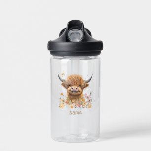 Botella De Agua Cute Highland Cow personalizado