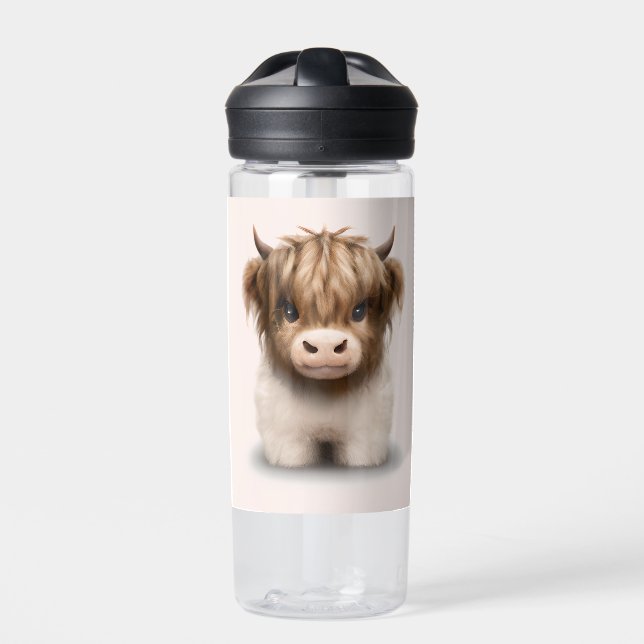 Botella De Agua Cute Highlands Escocia Cow (Delante)