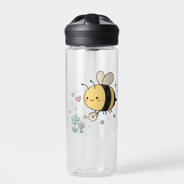 Botella De Agua  Cute Honeybee  Kawaii Bumblebee for teachers gift (Delante)