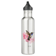 Cute Hummingbird Floral acuarela personalizada