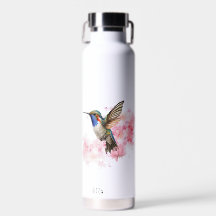 Cute Hummingbird Floral acuarela personalizada
