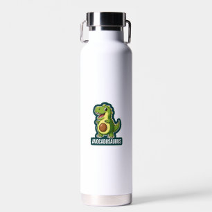 Botella De Agua Cute Kawaii Avocadosaurus Dinosaur Chiste Divertid