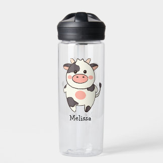 Botella De Agua Cute Kawaii Friendly Cow