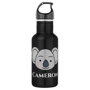 Botella De Agua Cute Koala Personalizado Nombre De Vuelta A La Esc