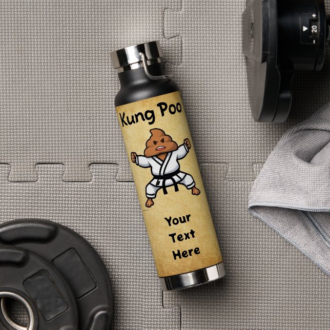 Botella De Agua Cute Kung Poo Karate (Gimnasio (girado))