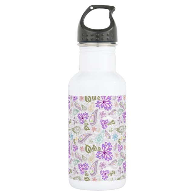Botella De Agua Cute patrones de cachemira pastel coloridos (Anverso)
