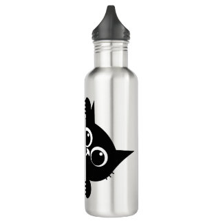 Botella De Agua Cute Peeking Cat Design Water Bottle