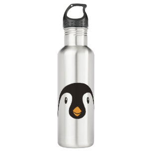 Botella De Agua Cute pingüino cara