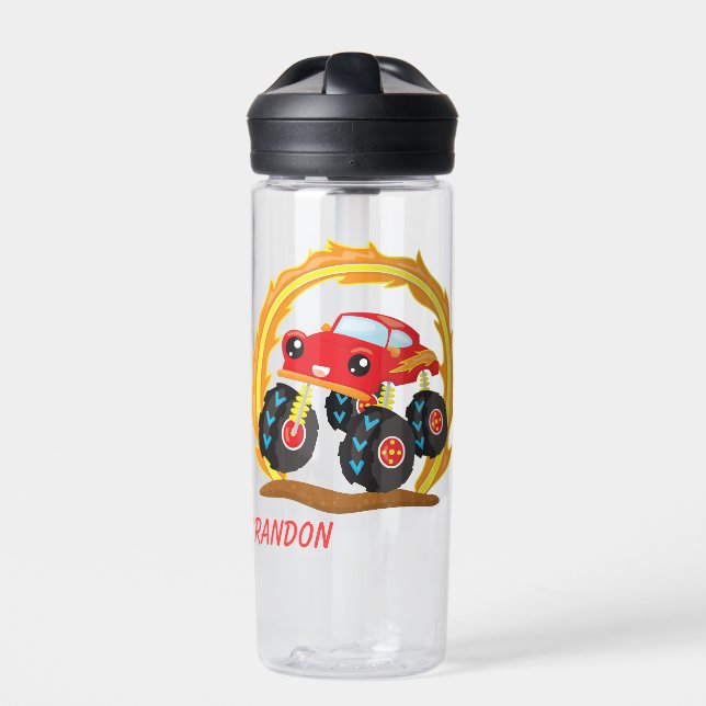 Botella De Agua Cute Red Monster Truck Kids (Delante)