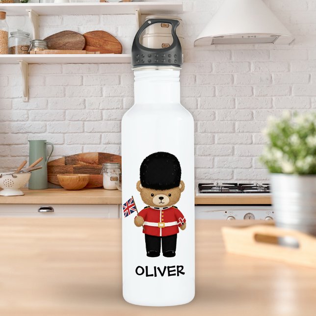 Botella De Agua Cute Royal Guard Teddy Bear (Subido por el creador)