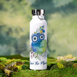 Botella De Agua Cute Save the Planet Water Bottle