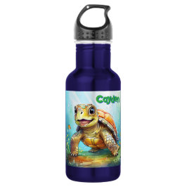 Botella De Agua Cute Sea Turtle Personalized