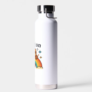 Botella De Agua Cute Sloth �Hang On� Calcomanía de cita positiva d