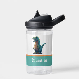 Botella De Agua Cute T-Rex Feliz Dinosaurio Tyrannosaurus Rex