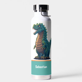 Botella De Agua Cute T-Rex Feliz Tyrannosaurus Rex Dinosaurio