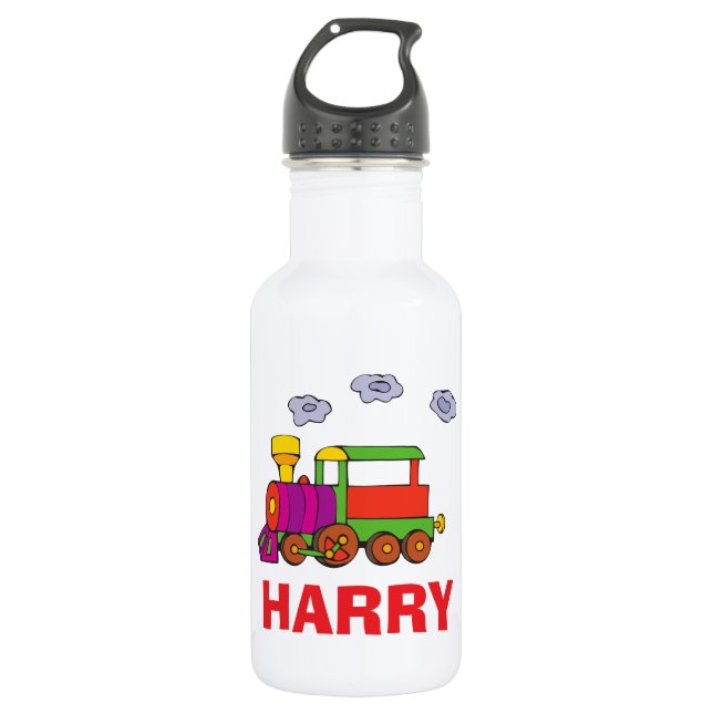 Botella De Agua Cute Train Personalised Children (Anverso)